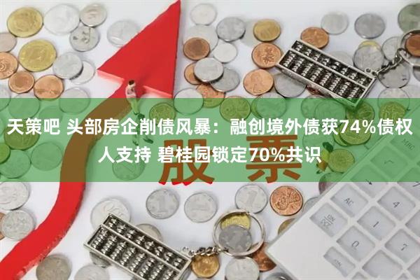 天策吧 头部房企削债风暴：融创境外债获74%债权人支持 碧桂园锁定70%共识